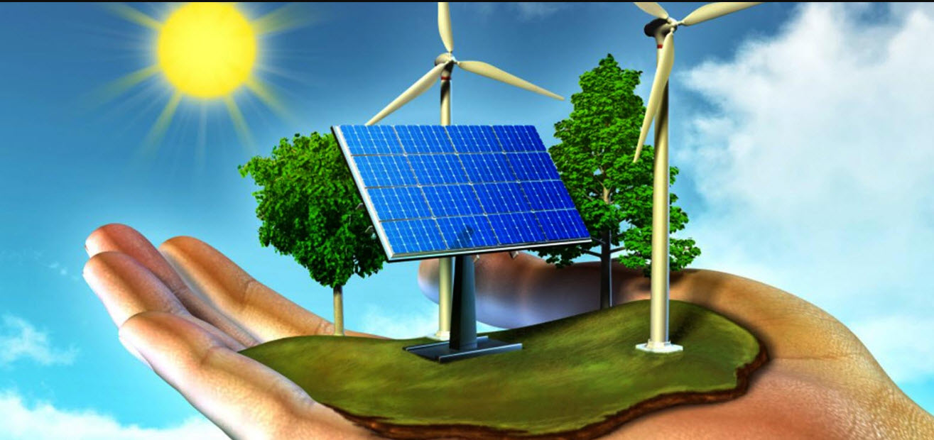 انرژی خورشیدی و بادی